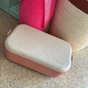 Our Place Pink and Cream Meal Prep Container